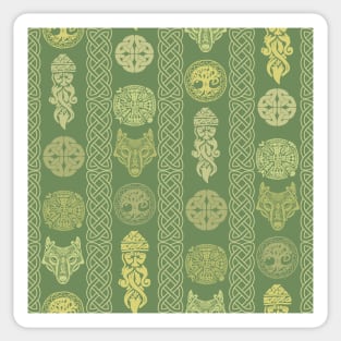 Celtic Talismans Green Sticker